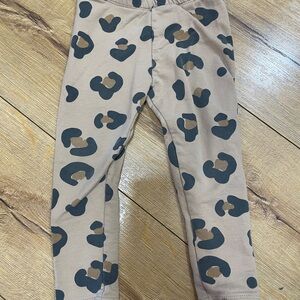 H&M Tan and Black Patterned Kids Leggings